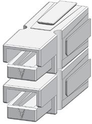 Durable silver or tin plated contacts crimp and poke into housings and are available for a broad range of wire sizes.