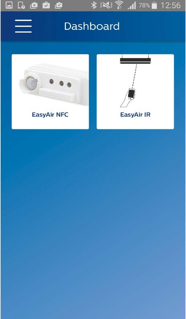EasyAir office sensor EasyAir Configuration App EasyAir parameters can be configured via Philips Field Apps. Two versions are available: 1.