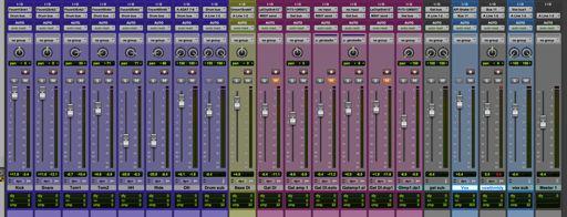 Sampling rate ER 1.1 3 I created and named all my tracks in Pro Tools.