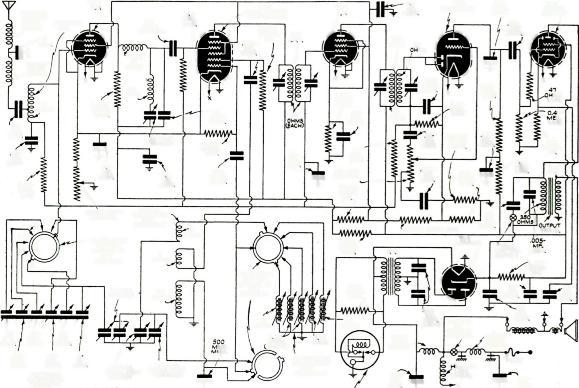 273 Radio Service Data Sheet ZENITH MODEL 6MF490 AUTO -RADIO (Ford Radio Model 9A-8805 Roto -matit 6-Tube Auto Radio; Roto-matic tuning (single button for 5 stations); Beam -Tube Power Output, 4.5 W.