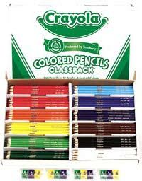 38 Crayola Colored Pencils Pencils come presharpened and feature thick, intensely colored cores for smooth, rich laydown.
