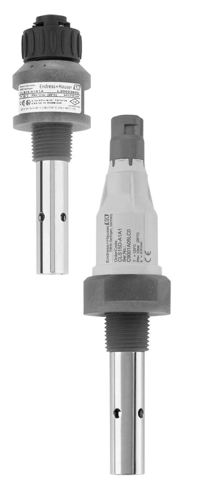 TI0009C/07/EN/4.4 7268306 Products Solutions Services Technical Information Condumax CLS5D/CLS5 Conductivity sensors, analog or digital with Memosens technology Cell constant k = 0.0 cm or k = 0.