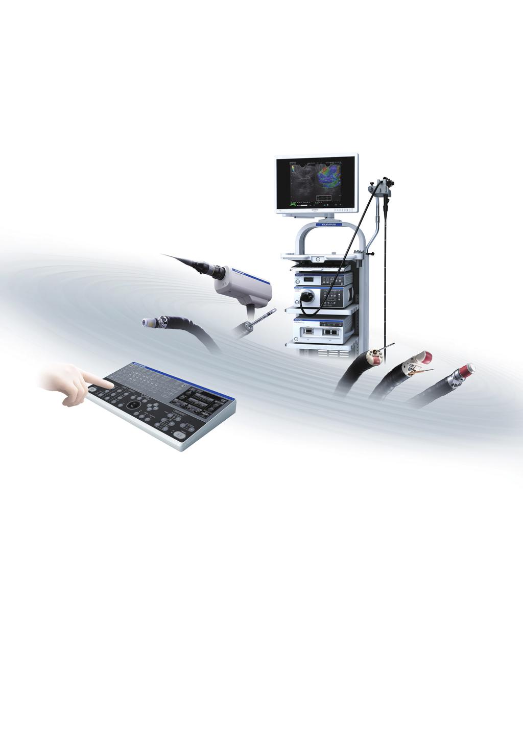 Compact, Backward and Forward Compatibility Advancing Versatility Fully compatible with a wide range of EUS and EBUS scopes and probes Integrating both electronic and mechanical scanning