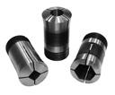 Most of the popular sizes of round serrated, taper hole and rectangular collets are available from stock. Many collets include precision internal threads for the Hardinge threaded positive stops.