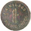 (3) Abbott's Hotel type altered from a sixpence to a '1 Penny'. All from an old collection.