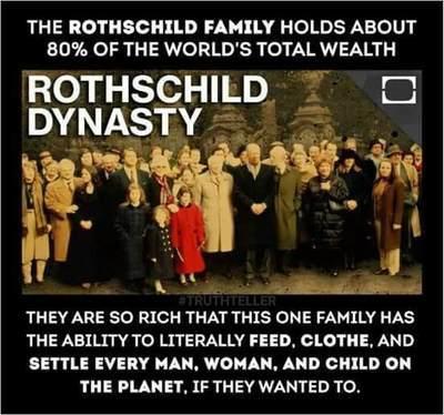 The Rothschild family is wealthy, yet guarantees that they have total assets of $500 trillion. They even claim 80% of the world's riches. However, these are terribly exaggerated figures.