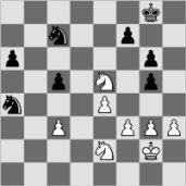 Or 19.... d3 20. b4 Bf6 21. Ra2 Bd4+. The second way is no better. 17. Ng5 Qg6 18. Qd2 Rh5 19. f4 Ng4+ 20. Kg1 Ne3 21. Rf3 Bxg5 22. fxg5 Rxg5 23. Bb2 Ne5 24. Bxd4 Nxf3 25. Bxf3 Rxg3+ 26.