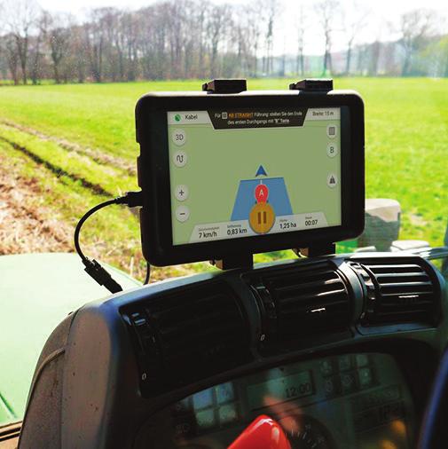 FIELDBEE AS STANDALONE SENSOR FieldBee rover antenna on your tractor efarmer app on your smartphone/tablet Navigation system with submeter