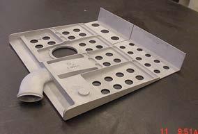 A357 T6 aluminum platform investment casting with 0.08 walls produced from SLA pattern (no tooling required).