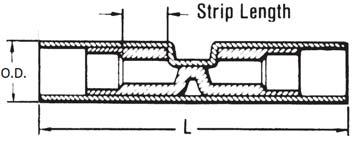 TYPE SN-B HYDENT Butt Splice, Nylon Insulated 600 Volts Max., 105 C Max. The Type SN-B INSULINK is a high quality nylon-insulated butt splice.