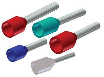 TYPE YF-I FERRULES Series D, T & W INSULATED FERRULES For Use On Copper Conductor Offered in Series D, T & W Ferrules are electrical connectors used to terminate stranded wires, creating a quality,
