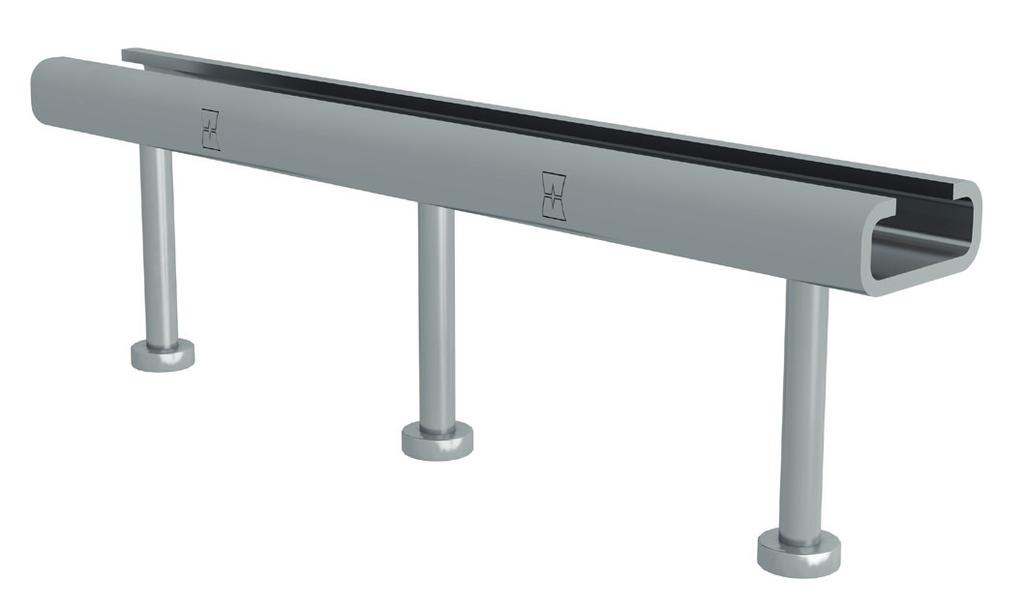 MOSO CE anchor rail MBA-CE Officially approved in Europe, anchor rail MBA-CE is used to mount installation parts in in-situ concrete or as a cast-in part in the precast part.