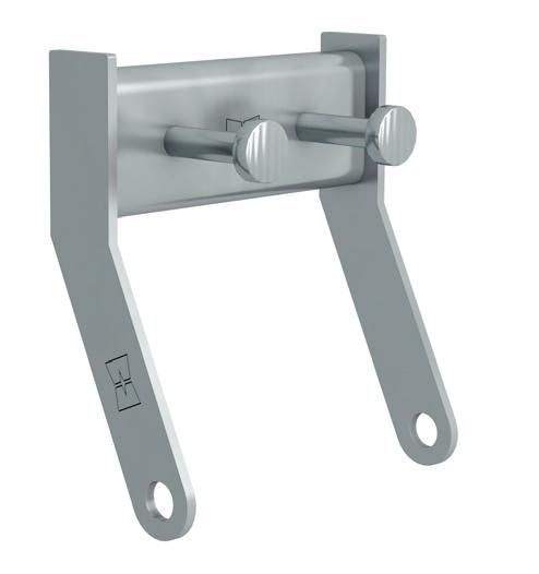 Panel hanger Cast-in part FB-HE Panel hanger Together with the additional reinforcement included in the scope of supply, the cast-in parts form an officially approved system.