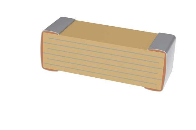 Construction Standard Termination Detailed Cross Section Dielectric Material (BaTiO 3 ) Termination Finish (100% Matte Sn / SnPb - 5% Pb min) Barrier Layer (Ni) End Termination/ External Electrode