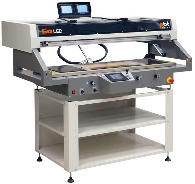 GoLED semi automatic AUTO DRIVE stencil printer APPLICATION LED and other large-format