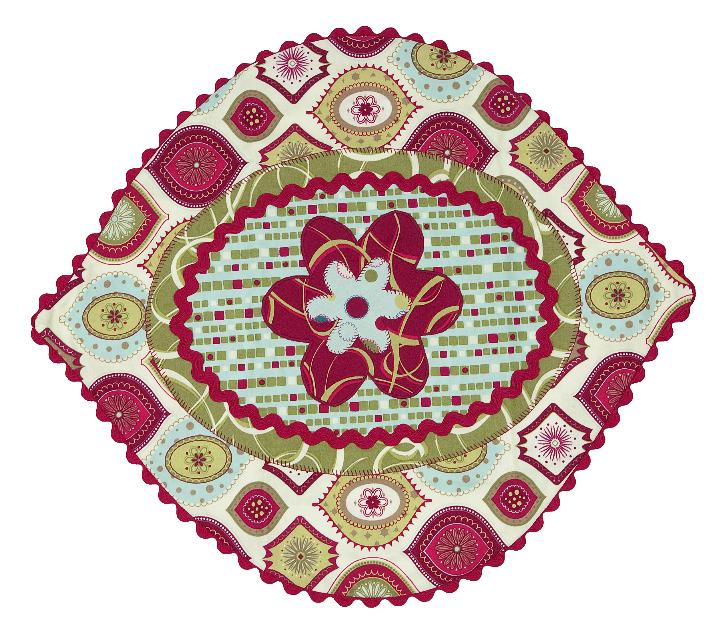 of Ornaments (1137-GRN) Placemat back -