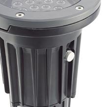Ingress protection IP67 To ensure that IP67 is maintained and that no water can get into the product, the small static version of DecoScene LED is supplied pre-cabled and the large version comes with