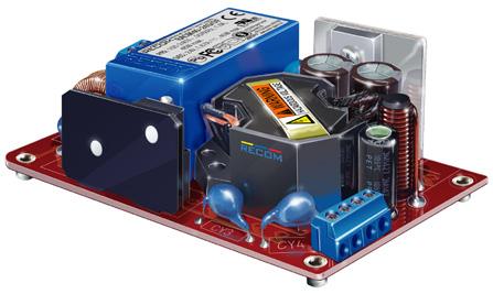 These space saving enclosed power supplies have an universal input voltage range