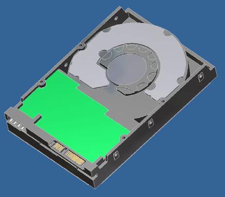 hard drive was later used with the Mini-SAS Backplane which was modeled as well.