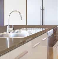 Cutting-edge Pacific model stainless steel sink, designed by Franke. Your choice of deluxe sink mixer taps. Go green with AAA rated taps as standard.