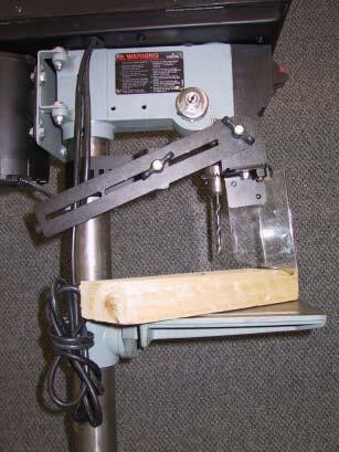 The Drill Press EASY GUARD mounts