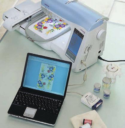More features to support your creation Everything you want to know The LCD panel turns into a built-in instruction and sewing reference.