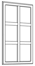 Wall End Shelf - Wall Cabinets WES0930 Wall End Shelf - 09"W x 11-1/4"D x 30"H x 1/2"T - 2 Shelves $91.02 Mullion Door - Wall Cabinets W1230GD Glass Door Only - For W1230 $66.