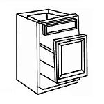 Spice Pull-Out Cabinet - Base Cabinets SP09 Spice Pull-Out Base - 09"W x 24"D x