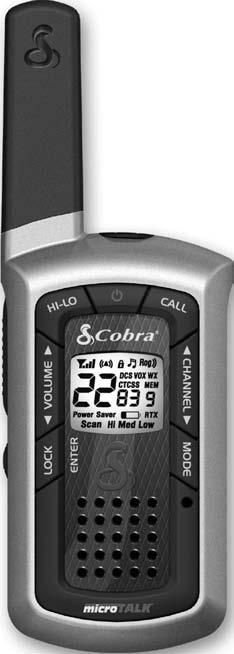 only, eight GMRS only 10 Channels NOAA ALL Hazards Radio 121 Privacy Codes (38 CTCSS codes/ 83 DCS codes) Hands-Free (VOX) VibrAlert Silent Paging 10 Channel Memory Signal Strength Meter Scan
