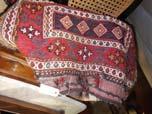 Egyptian hand knotted wool pile camel saddle bags 56 mid-19th