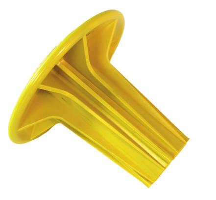 caps get screwed on the reinforcement secure and stable on all reinforcement diameters available in high visible colour yellow or red to increase