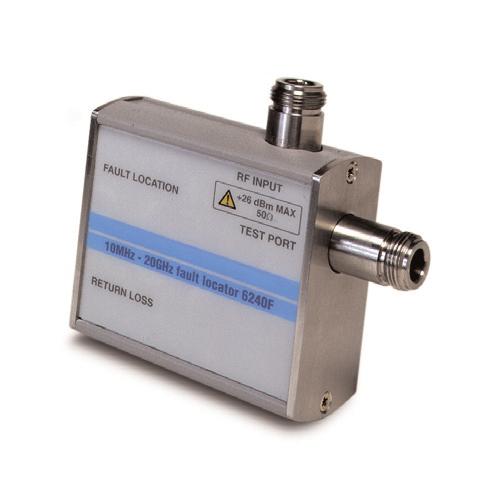 6240 Series Fault Locators The 6240 series Fault Locators provide a quick and convenient method of measuring return loss, VSWR and fault location from a single test port.