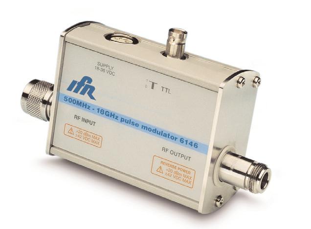 6146 and 6147 Pulse Modulators The 6146 Pulse Modulator is ideal for modulating RF and Microwave signals to enable testing of radar systems.