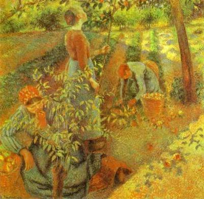 Apple Picking, Camille Pissaro They showed Paul how