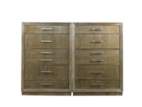 Wood Doors, NP Brushed Nickel Pendant Hardware, 34 Washed Linen finish with Taupe Striping 106WNP00 Frank Low Four Door Cabinet, Wood