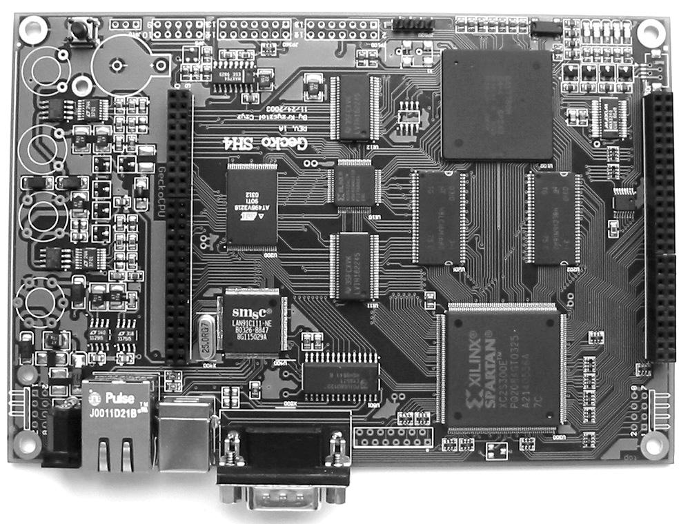 Figure 2. The PANC - the portable multichannel active noise control platform core module. firmware and Mb/s Fast Ethernet controller.