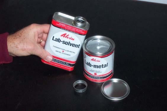 Product Application Thinning Lab-metal: One part Lab-metal to one part Lab-solvent provides a good