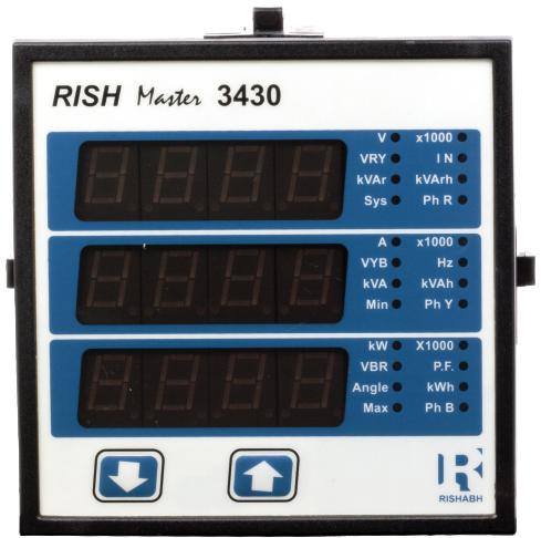 measures important electrical parameters in phase and single phase etwork & replaces the multiple analog panel meters.
