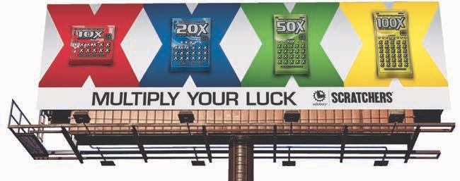 LOTTERY S SEPTEMBER 2016 10X, 20X, 50X, 100X SCRATCHERS FAMILY Multiply Your Sales with New 10X, 20X, 50X and 100X Scratchers Point of Sale (POS)!