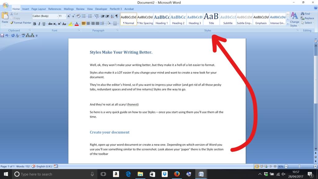 Create your document Right, open up your Word document or create a new one. Depending on which version of Word you use you ll see something similar to the screenshot.