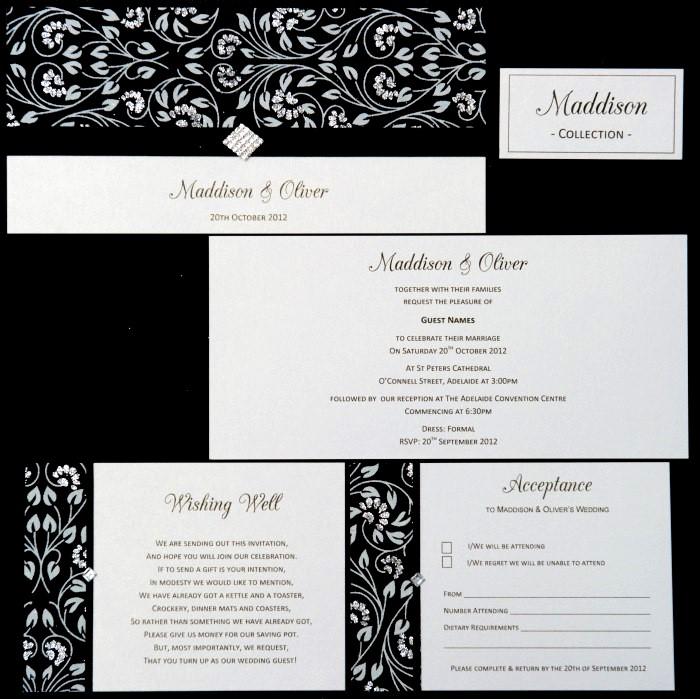 Maddison Collection Invitation Acceptance Card (handmade