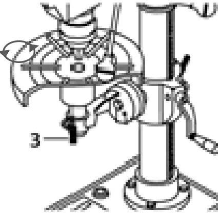 OPERATING INSTRUCTIONS FOR MI-76100 and MI 76150 DRILL PRESSES TABLE ROTATION ADJUSTMENT 1.