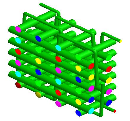 (a) Unit cell topology (b) Fiber-level model (c) Yarn-level model Figure 2-15.