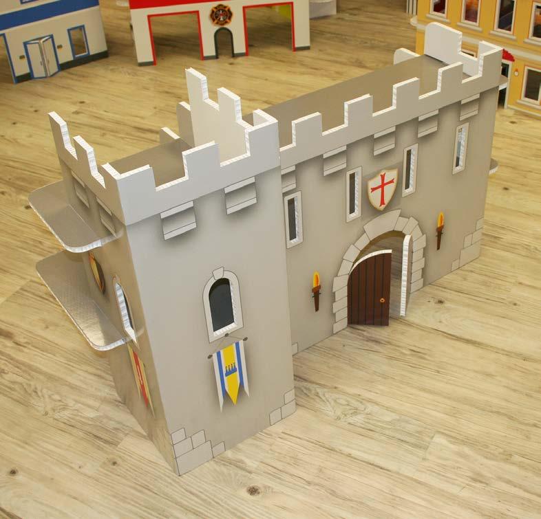 Village Play Set Several styles of multi-level buildings with full