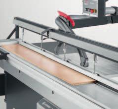 Manual quick-action clamp: The manual clamp can be easily positioned on the sliding table and