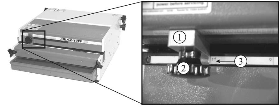 Die Maintenance: Diagram 3 Make sure the machine is turned off before removing a die. To maintain the die remove from machine.