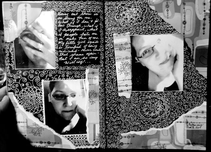 LAYERING A lot of people (yours truly included) start out art journaling with the erroneous idea that you have to be inspired to create. You don t.