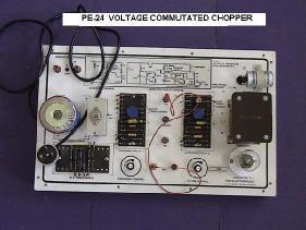 25.SINGLE PHASE PWM INVERTER USING POWER MOSFET/IGBT(PE-25) This demonstration unit demonstrates single phase pulse width modulator inverter (PWM) based on IC SG3524. The system comes with built in D.
