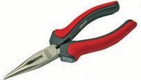 Combination Pliers - satin nickel plated - with slip guard/ soft grip handles - red/black 325 Combination Pliers, Length 165 mm 326 Combination