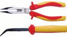 VDE Long Nose Pliers, 200 mm, angled - VDE approved according to DIN EN 60900 - easy to handle